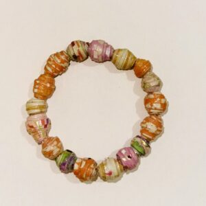Orange Bollywood colors stretch bracelet