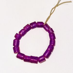 Purple Glitter Bracelet on a stretch cord