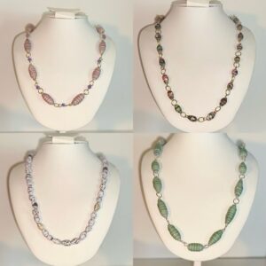 image of 4 Geometric Look Necklaces