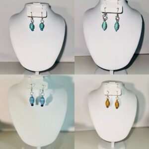 4 sets of Denim Earrings