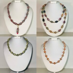 image of 4 of the necklaces from the Bollywood Inspired Collection
