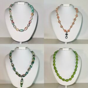 image of 4 of the necklaces from the Garden Collection